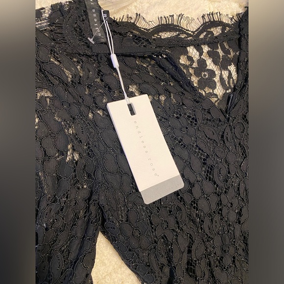 LACE MERMAID MIDI DRESS | black size M - Picture 2 of 10